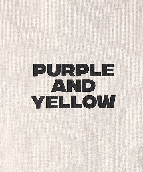 Purple&Yellow(パープルアンドイエロー)の「切替 ビッグシルエットTシャツ(Tシャツ/カットソー・メンズ・ホワイト/ブラック/グレイッシュベージュ・SMALL/MEDIUM/LARGE)」の22枚目の写真