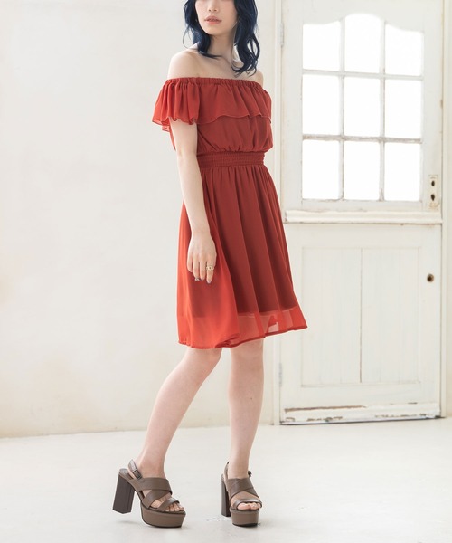 Newlyme(ニューリーミー)の「ウエストシャーリングワンピース(ワンピース・レディース・ホワイト/ベージュ/イエロー/ラベンダー/ブルー系その他/ブラック/ネイビー/ブルー/ブラック系その他/テラコッタ・SMALL/MEDIUM/X-LARGE/LARGE)」の13枚目の写真