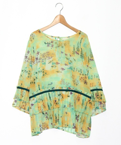 AS KNOW AS de base(アズノゥアズドゥバズ)の「ストーリーを語るプルオーバー(シャツ/ブラウス・レディース・ブルー系その他/グリーン系その他・FREE)」の2枚目の写真