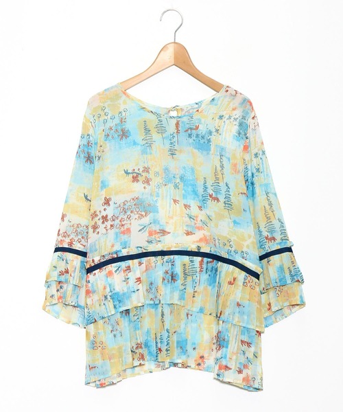 AS KNOW AS de base(アズノゥアズドゥバズ)の「ストーリーを語るプルオーバー(シャツ/ブラウス・レディース・ブルー系その他/グリーン系その他・FREE)」の1枚目の写真