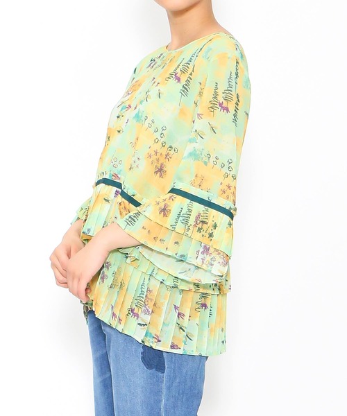 AS KNOW AS de base(アズノゥアズドゥバズ)の「ストーリーを語るプルオーバー(シャツ/ブラウス・レディース・ブルー系その他/グリーン系その他・FREE)」の4枚目の写真