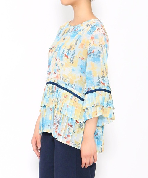 AS KNOW AS de base(アズノゥアズドゥバズ)の「ストーリーを語るプルオーバー(シャツ/ブラウス・レディース・ブルー系その他/グリーン系その他・FREE)」の9枚目の写真