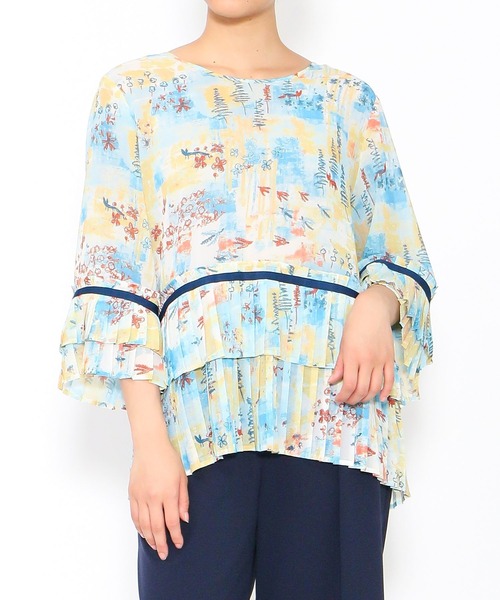 AS KNOW AS de base(アズノゥアズドゥバズ)の「ストーリーを語るプルオーバー(シャツ/ブラウス・レディース・ブルー系その他/グリーン系その他・FREE)」の8枚目の写真