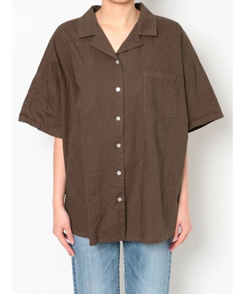 Ungrid（アングリッド）の「ウォッシュハーフスリーブルーズシャツ（シャツ/ブラウス・レディース・パープル/ブラウン/ブルー・FREE）」の11枚目の写真