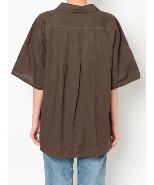 Ungrid（アングリッド）の「ウォッシュハーフスリーブルーズシャツ（シャツ/ブラウス・レディース・パープル/ブラウン/ブルー・FREE）」の18枚目の写真