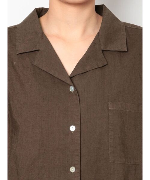 Ungrid（アングリッド）の「ウォッシュハーフスリーブルーズシャツ（シャツ/ブラウス・レディース・パープル/ブラウン/ブルー・FREE）」の14枚目の写真