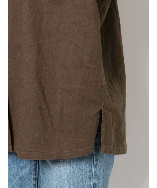 Ungrid（アングリッド）の「ウォッシュハーフスリーブルーズシャツ（シャツ/ブラウス・レディース・パープル/ブラウン/ブルー・FREE）」の6枚目の写真