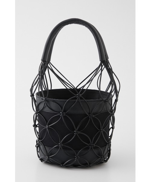 SLY（スライ）の「STRING MESH BAG メッシュ バッグ（かごバッグ・レディース・ホワイト/ブラック・FREE）」の2枚目の写真