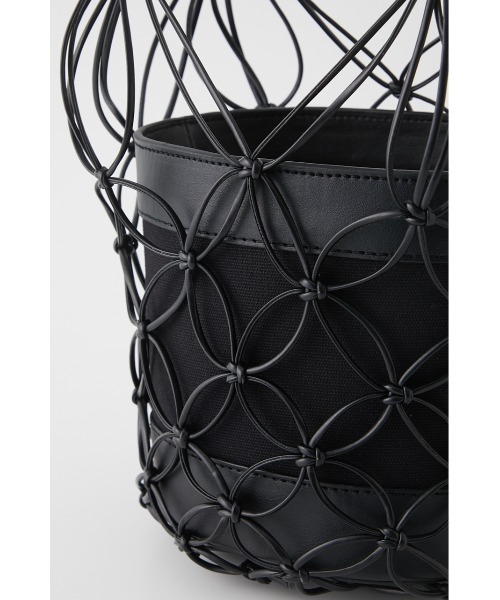 SLY（スライ）の「STRING MESH BAG メッシュ バッグ（かごバッグ・レディース・ホワイト/ブラック・FREE）」の11枚目の写真