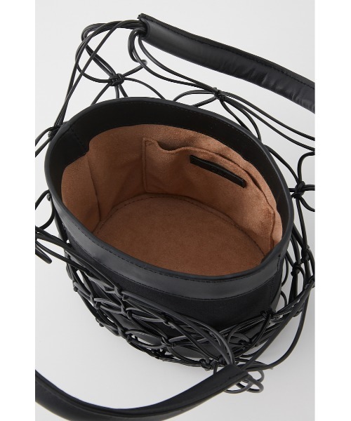 SLY（スライ）の「STRING MESH BAG メッシュ バッグ（かごバッグ・レディース・ホワイト/ブラック・FREE）」の12枚目の写真
