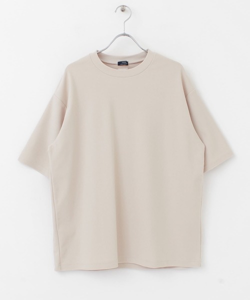 ITEMS URBANRESEARCH（アイテムズ アーバンリサーチ）の「トリコット クルーネック半袖プルオーバー（Tシャツ/カットソー・メンズ・グレー/オフホワイト/ピンク/ブラック・LARGE/MEDIUM）」の14枚目の写真