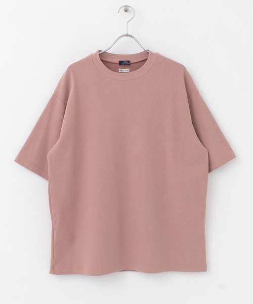 ITEMS URBANRESEARCH（アイテムズ アーバンリサーチ）の「トリコット クルーネック半袖プルオーバー（Tシャツ/カットソー・メンズ・グレー/オフホワイト/ピンク/ブラック・LARGE/MEDIUM）」の15枚目の写真