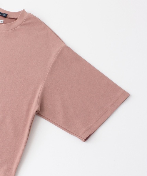 ITEMS URBANRESEARCH（アイテムズ アーバンリサーチ）の「トリコット クルーネック半袖プルオーバー（Tシャツ/カットソー・メンズ・グレー/オフホワイト/ピンク/ブラック・LARGE/MEDIUM）」の16枚目の写真