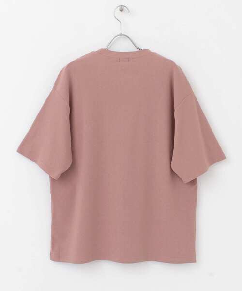 ITEMS URBANRESEARCH（アイテムズ アーバンリサーチ）の「トリコット クルーネック半袖プルオーバー（Tシャツ/カットソー・メンズ・グレー/オフホワイト/ピンク/ブラック・LARGE/MEDIUM）」の17枚目の写真