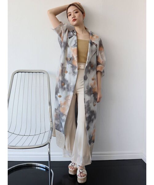 MURUA（ムルーア）の「バックオープンアシメニットタンク（ニット/セーター・レディース・ホワイト/ブラック/グリーン/ベージュ・FREE）」の20枚目の写真