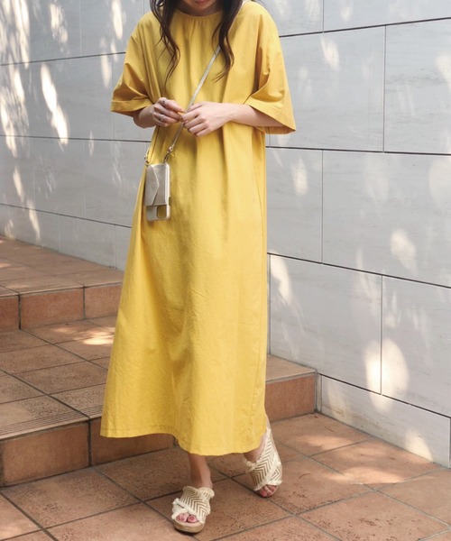 Banner Barrett（バナーバレット）の「【通販限定】コットンロングワンピース（ワンピース・レディース・ブラック/ベージュ/イエロー・38）」の6枚目の写真