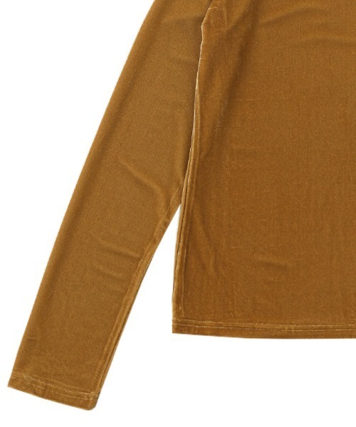 select MOCA(セレクトモカ)の「2021 AW ストレッチベロアカットソー(Tシャツ/カットソー・レディース・ブラウン/ライトグリーン/キャメル・FREE)」の7枚目の写真