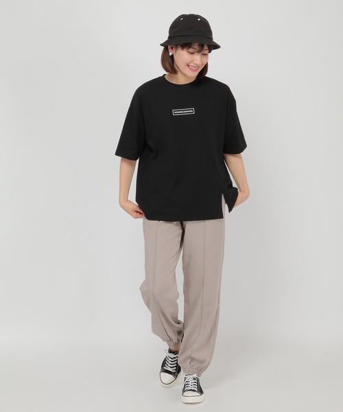 ikka（イッカ）の「Kisa コラボバックプリントT（Tシャツ/カットソー・レディース・ブラック/オフホワイト・L/S/M）」の12枚目の写真
