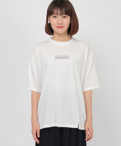 ikka（イッカ）の「Kisa コラボバックプリントT（Tシャツ/カットソー・レディース・ブラック/オフホワイト・L/S/M）」の3枚目の写真