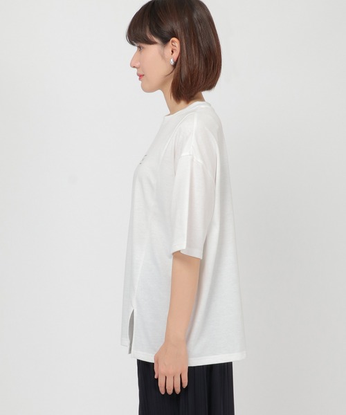 ikka（イッカ）の「Kisa コラボバックプリントT（Tシャツ/カットソー・レディース・ブラック/オフホワイト・L/S/M）」の17枚目の写真