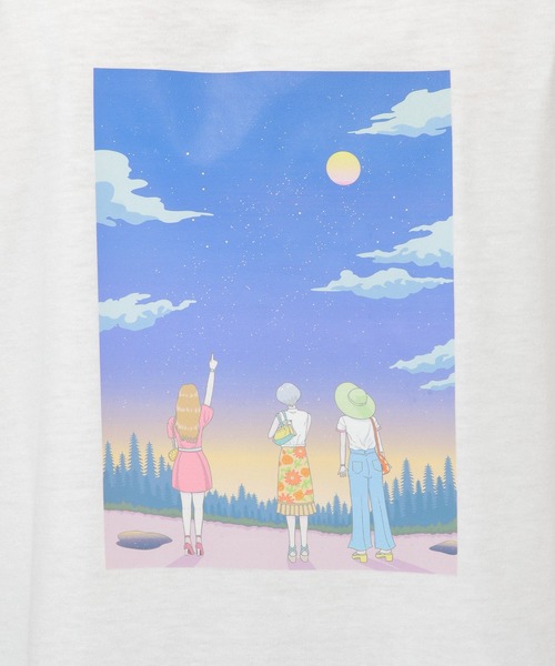 ikka（イッカ）の「Kisa コラボバックプリントT（Tシャツ/カットソー・レディース・ブラック/オフホワイト・L/S/M）」の18枚目の写真