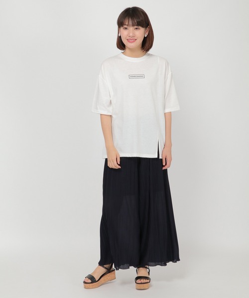 ikka（イッカ）の「Kisa コラボバックプリントT（Tシャツ/カットソー・レディース・ブラック/オフホワイト・L/S/M）」の16枚目の写真