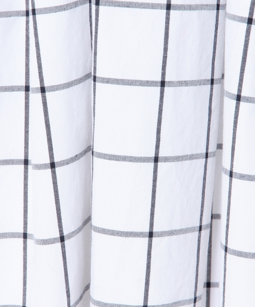 Another Edition（アナザーエディション）の「ウィンドペンノスリーブワンピース/AEBC WIND/PANE N/SL OP◆（ワンピース・レディース・オフホワイト・ﾌﾘ-）」の6枚目の写真