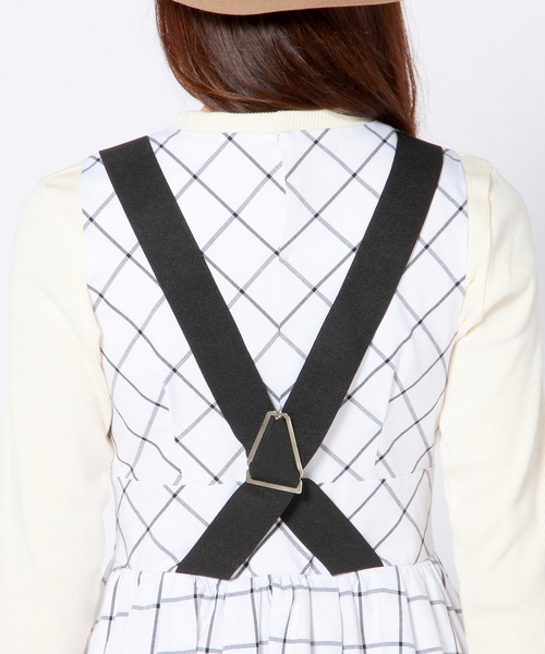 Another Edition（アナザーエディション）の「ウィンドペンノスリーブワンピース/AEBC WIND/PANE N/SL OP◆（ワンピース・レディース・オフホワイト・ﾌﾘ-）」の7枚目の写真