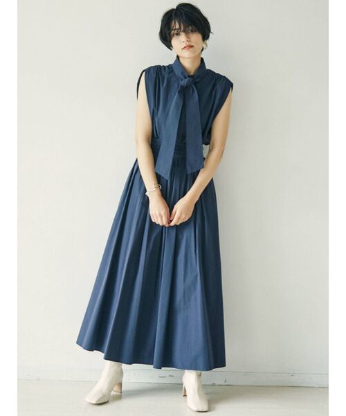 LAGUNAMOON（ラグナムーン）の「サーキュラ-ギャザーフレアーマキシスカート（スカート・レディース・ネイビー/ホワイト/グリーン系その他・SMALL/MEDIUM）」の18枚目の写真