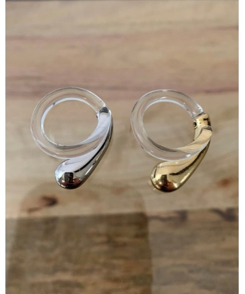 mou(モウ)の「トップカラークリアリング(リング・レディース・シルバー/ゴールド/ブラウン/イエロー/ピンク/ブラック/ホワイト/ホワイト系その他・FREE)」の8枚目の写真