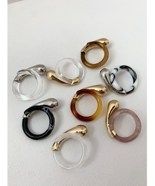 mou(モウ)の「トップカラークリアリング(リング・レディース・シルバー/ゴールド/ブラウン/イエロー/ピンク/ブラック/ホワイト/ホワイト系その他・FREE)」の22枚目の写真