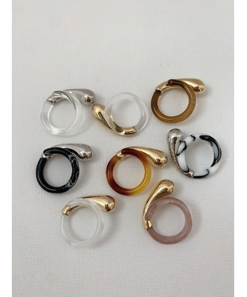 mou(モウ)の「トップカラークリアリング(リング・レディース・シルバー/ゴールド/ブラウン/イエロー/ピンク/ブラック/ホワイト/ホワイト系その他・FREE)」の16枚目の写真