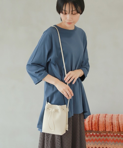 LAKOLE（ラコレ）の「ドロストミニショルダーバッグ / 955966（ショルダーバッグ・レディース・ブラック/その他1/ライトピンク/オフホワイト・FREE）」の2枚目の写真