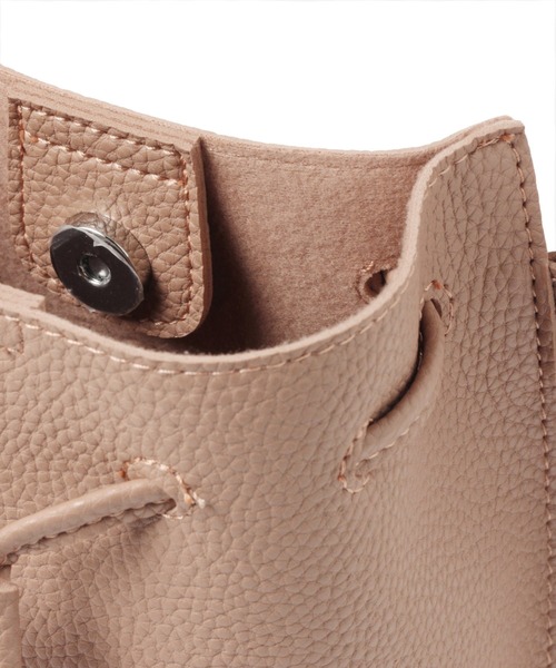 LAKOLE（ラコレ）の「ドロストミニショルダーバッグ / 955966（ショルダーバッグ・レディース・ブラック/その他1/ライトピンク/オフホワイト・FREE）」の17枚目の写真