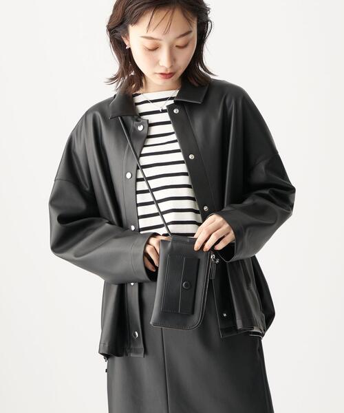 CITEN（シテン）の「＜CITEN（シテン）＞スマホウォレット ショルダーバッグ（ショルダーバッグ・レディース・オフホワイト/ブラック・FREE）」の9枚目の写真