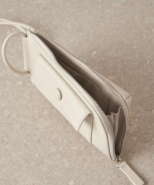 CITEN（シテン）の「＜CITEN（シテン）＞スマホウォレット ショルダーバッグ（ショルダーバッグ・レディース・オフホワイト/ブラック・FREE）」の7枚目の写真