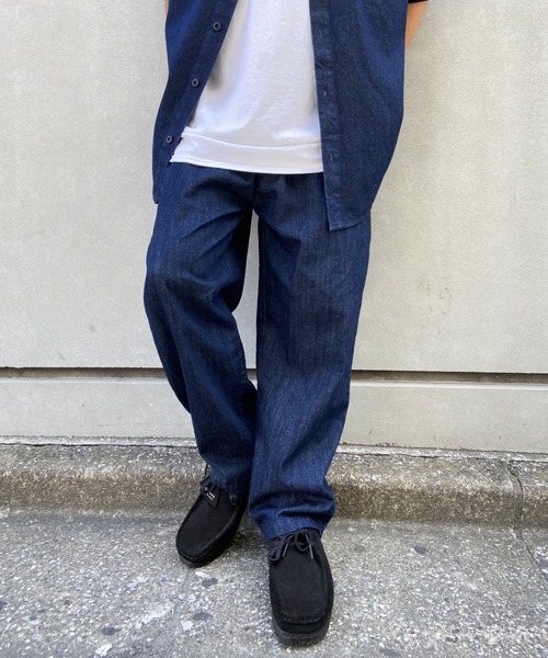 WHO'S WHO gallery(フーズフーギャラリー)の「【KOOKY'N/クーキー】サファリツイルイージーパンツ(その他パンツ・メンズ・ブラック/ベージュ/カーキ/インディゴブルー・FREE)」の4枚目の写真