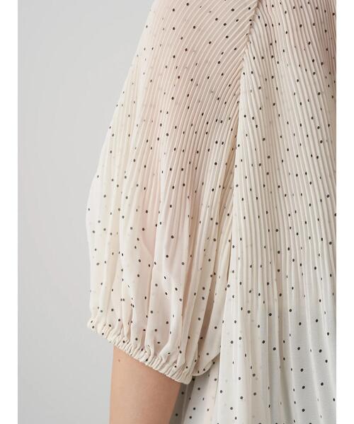 earth music&ecology(アースミュージックアンドエコロジー)の「シフォンプリーツ2wayブラウス *(シャツ/ブラウス・レディース・ブラック/アイボリー/ミント/ドット/ライトベージュ/ブラック系その他5・FREE)」の21枚目の写真