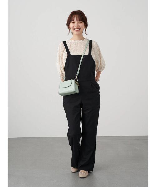 earth music&ecology(アースミュージックアンドエコロジー)の「シフォンプリーツ2wayブラウス *(シャツ/ブラウス・レディース・ブラック/アイボリー/ミント/ドット/ライトベージュ/ブラック系その他5・FREE)」の22枚目の写真