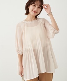 earth music&ecology | シフォンプリーツ2wayブラウス ＊(シャツ/ブラウス)
