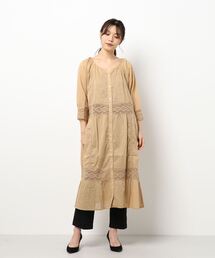 Samansa Mos2 | ボイルピンタックレース前開きワンピース(ワンピース)