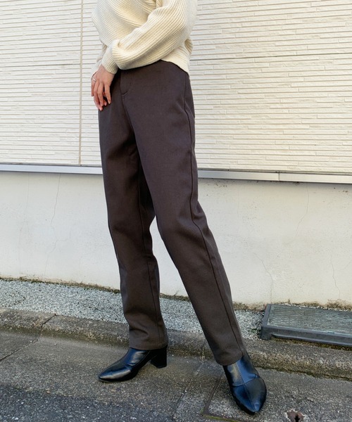 CLEA（クレア）の「ボーイフレンドパンツ〇（その他パンツ・レディース・チャコールグレー/アイボリー/サンドベージュ・M/L）」の3枚目の写真