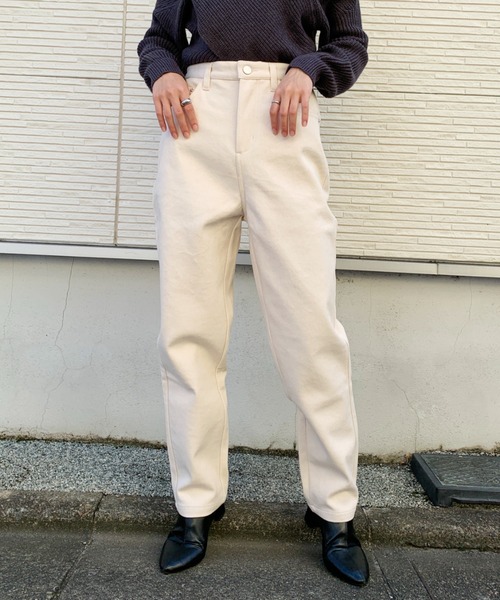 CLEA（クレア）の「ボーイフレンドパンツ〇（その他パンツ・レディース・チャコールグレー/アイボリー/サンドベージュ・M/L）」の10枚目の写真