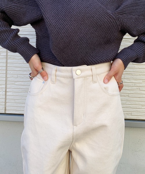 CLEA（クレア）の「ボーイフレンドパンツ〇（その他パンツ・レディース・チャコールグレー/アイボリー/サンドベージュ・M/L）」の12枚目の写真