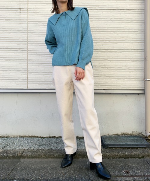 CLEA（クレア）の「ボーイフレンドパンツ〇（その他パンツ・レディース・チャコールグレー/アイボリー/サンドベージュ・M/L）」の16枚目の写真