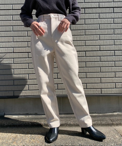 CLEA（クレア）の「ボーイフレンドパンツ〇（その他パンツ・レディース・チャコールグレー/アイボリー/サンドベージュ・M/L）」の5枚目の写真