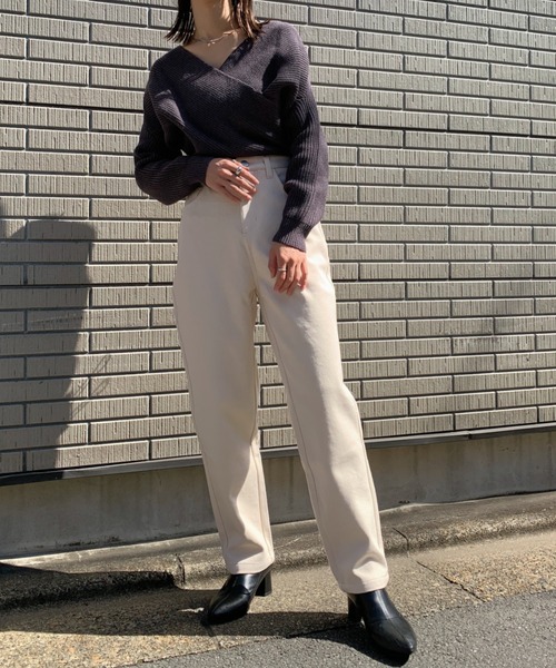 CLEA（クレア）の「ボーイフレンドパンツ〇（その他パンツ・レディース・チャコールグレー/アイボリー/サンドベージュ・M/L）」の6枚目の写真