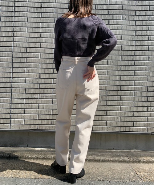 CLEA（クレア）の「ボーイフレンドパンツ〇（その他パンツ・レディース・チャコールグレー/アイボリー/サンドベージュ・M/L）」の7枚目の写真