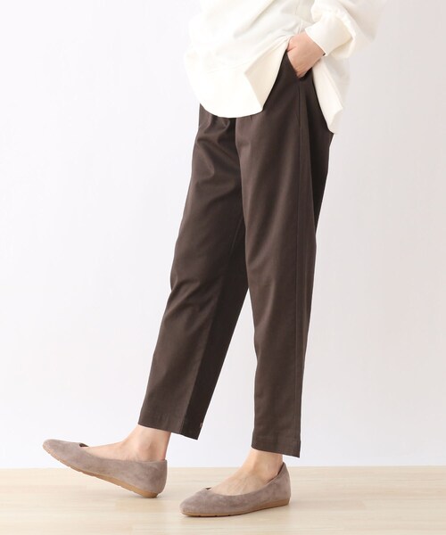 SHOO・LA・RUE(シューラルー)の「◆【S-3L/3Dスキャン】イージーテーパード(その他パンツ・レディース・ダークブラウン/ダークネイビー/ベージュ/ブラック/オリーブ・01/03/04/02/05)」の1枚目の写真