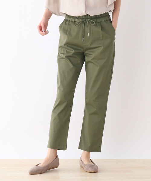 SHOO・LA・RUE(シューラルー)の「◆【S-3L/3Dスキャン】イージーテーパード(その他パンツ・レディース・ダークブラウン/ダークネイビー/ベージュ/ブラック/オリーブ・01/03/04/02/05)」の4枚目の写真